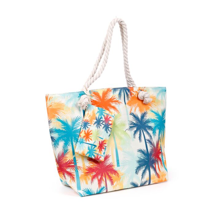 Bunte Palmen Strandtasche