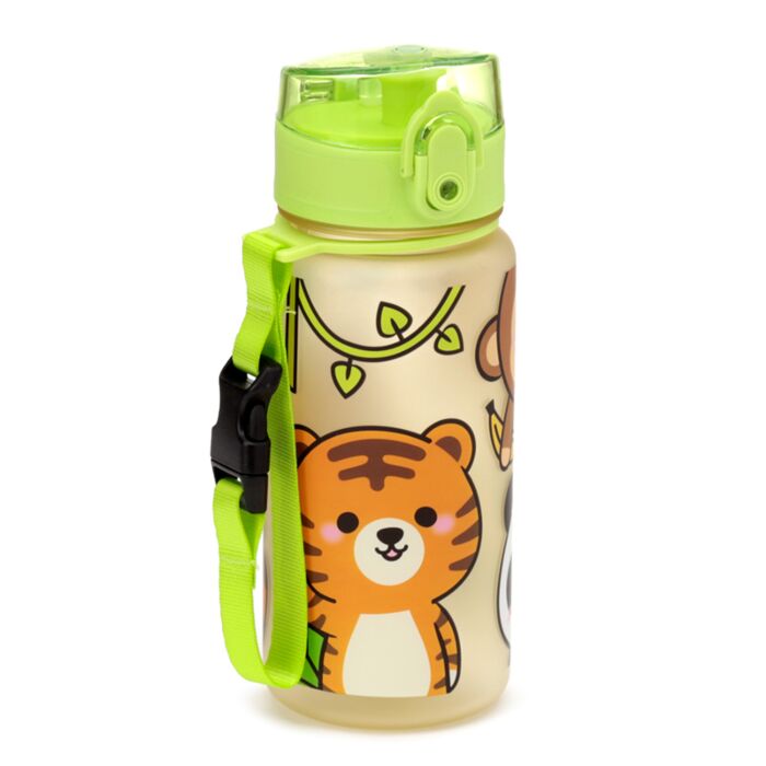 Adoramals Wild Wildtiere Kinder Pop-Top bruchsichere Wasserflasche 350ml 