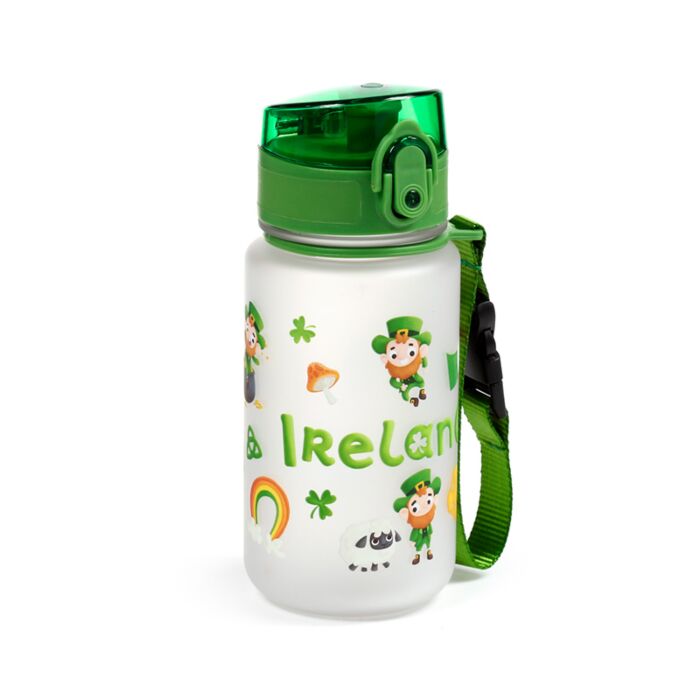 Luck of the Irish Irland Leprechaun Kinder Pop-Top bruchsichere Wasserflasche 350ml 