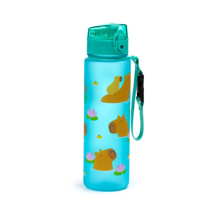 Capybara Wasserschwein Pop-Top bruchsichere Wasserflasche 600ml 
