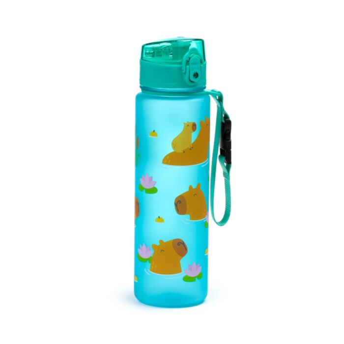Capybara Wasserschwein Pop-Top bruchsichere Wasserflasche 600ml 