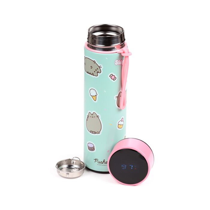 Pusheen the Cat Sweets Süßigkeiten Thermosflasche mit Digital-Thermometer