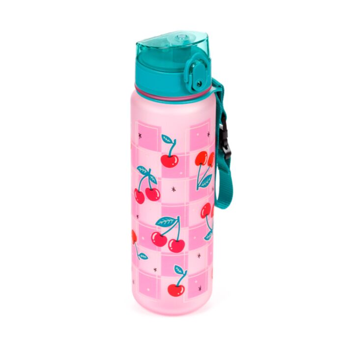 Cherry Kirschen Pop-Top bruchsichere Wasserflasche 600ml