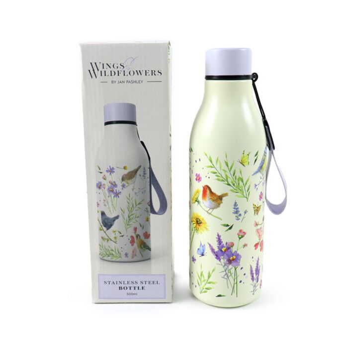 Jan Pashley Wings & Wildflowers Vögel & Wildblumen Isolierflasche 500ml