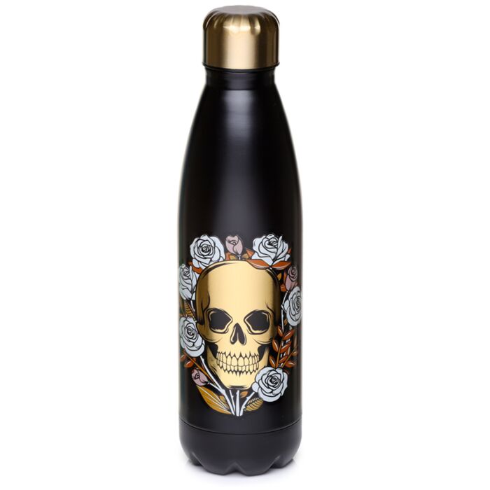 Skulls & Roses Totenkopf & Rosen Isolierflasche 500ml
