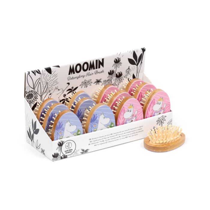 Moomin Mumin Tammi Ovale Bambus-Haarbürste