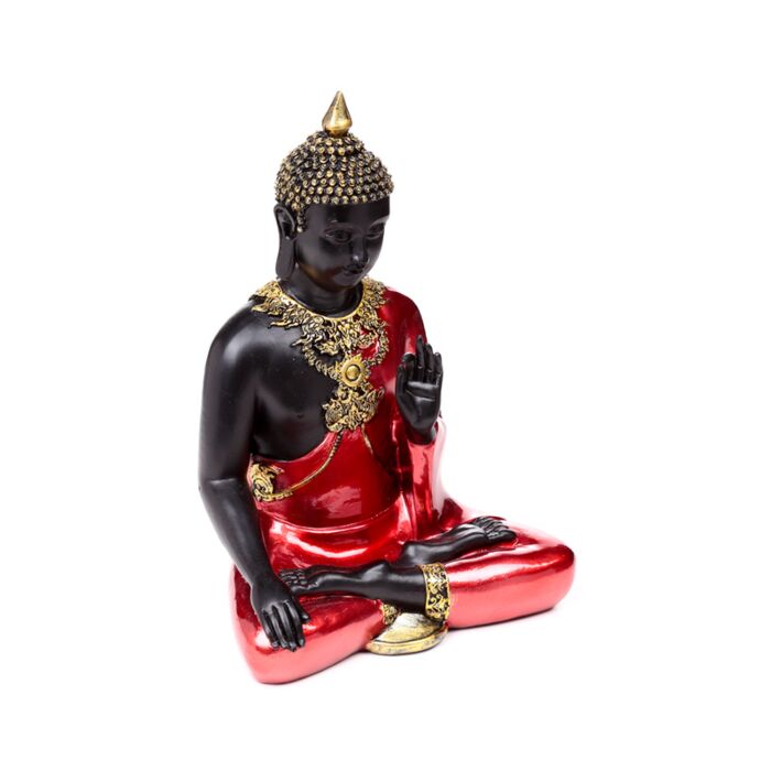 Thai-Buddha Meditation Schwarz-Rot-Gold 