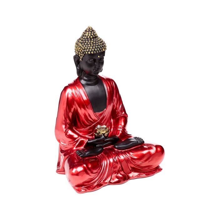 Thai-Buddha Besinnung Schwarz-Rot-Gold