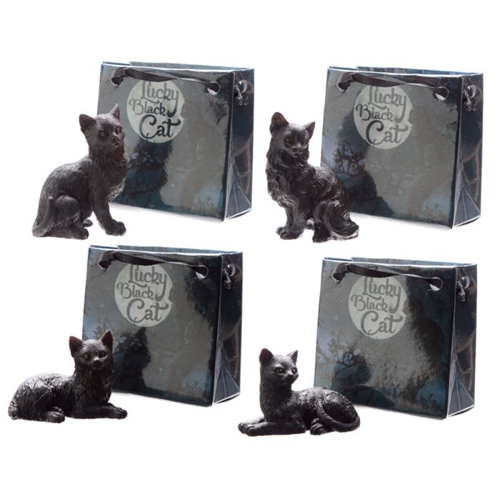 Lucky Black Cat Katze in Mini-Geschenktasche
