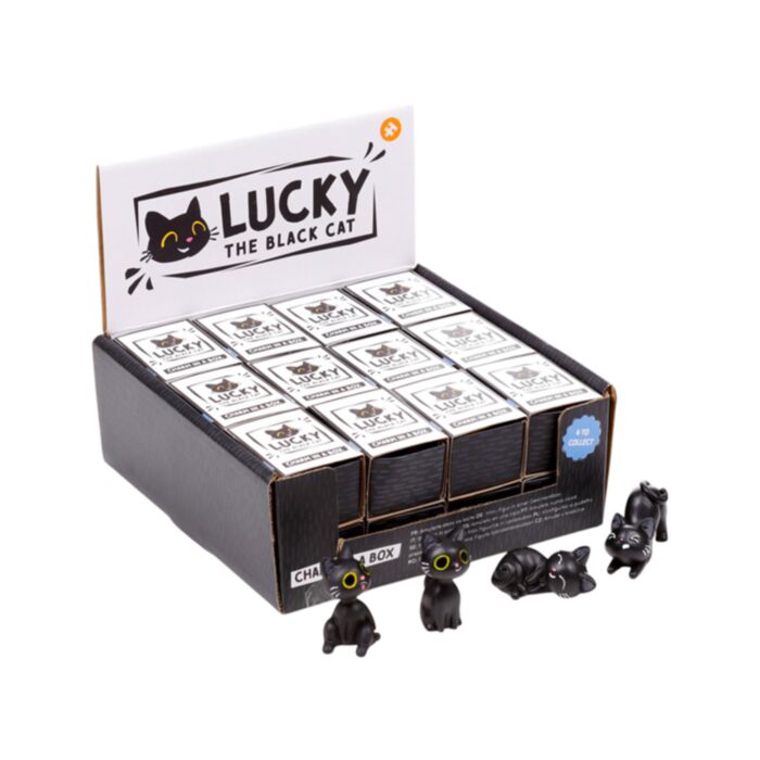 Lucky the Black Cat Katze Glücksbringer in Minibox