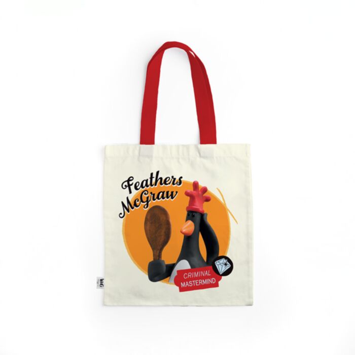 Wallace & Gromit und Feathers McGraw Einkaufstasche