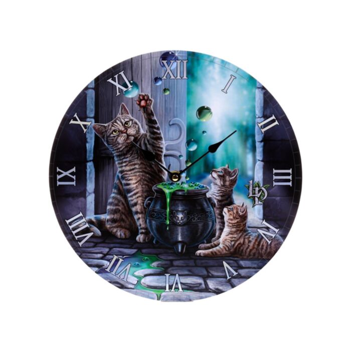 Lisa Parker Hubble Bubble Katze & Kätzchen Wanduhr