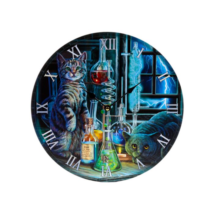 Lisa Parker Jekyll & Hyde Katze Wanduhr