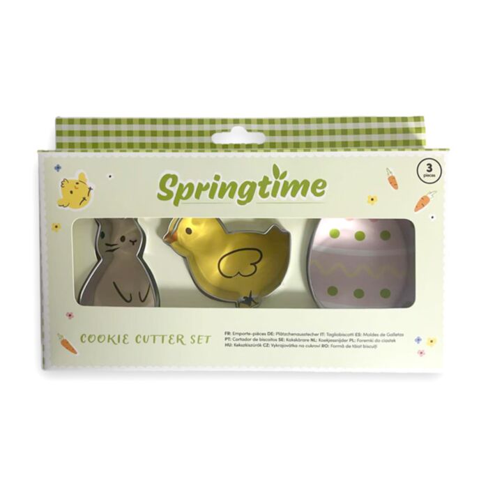 Springtime Hase‑, Küken‑ & Ei‑Keksausstecher‑Set