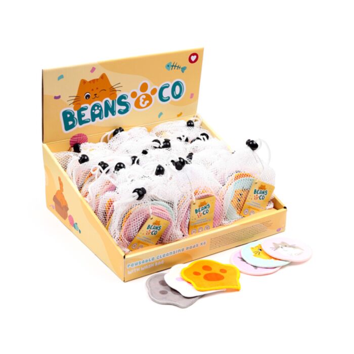 Beans & Co. Katzen Wiederverwendbare Reinungsschwämme 6er-Set