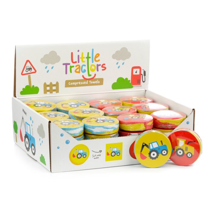 Little Tractors Traktoren Trecker Komprimiertes Reisehandtuch Waschlappen