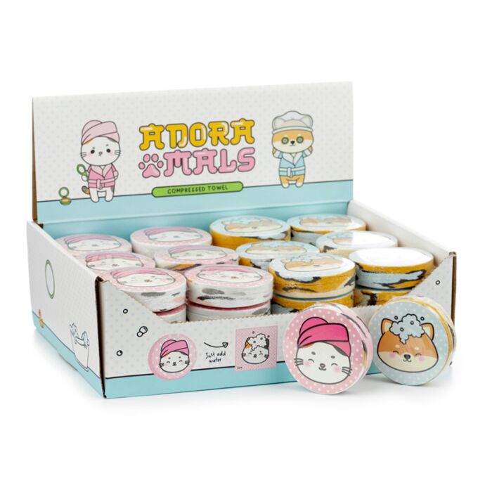 Adoramals Pets Haustiere Komprimiertes Reisehandtuch Waschlappen