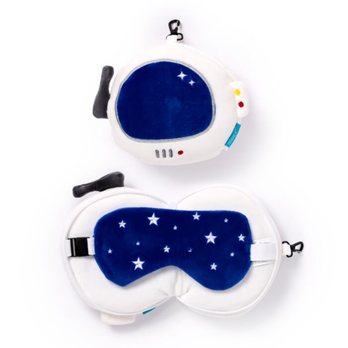 Relaxeazzz Space Cadets Weltraum Astronaut Plüsch Reisekissen & Schlafmaske