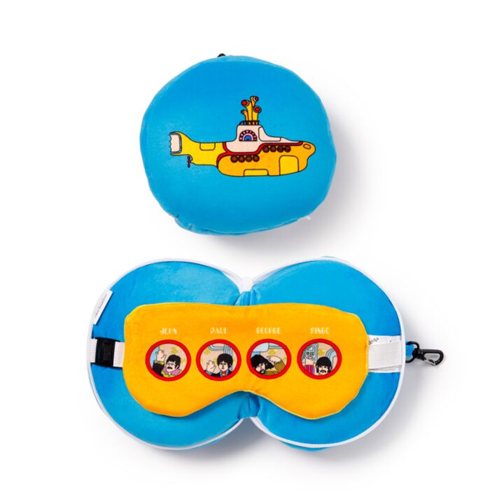 Relaxeazzz The Beatles Yellow Submarine Plüsch Reisekissen & Schlafmaske