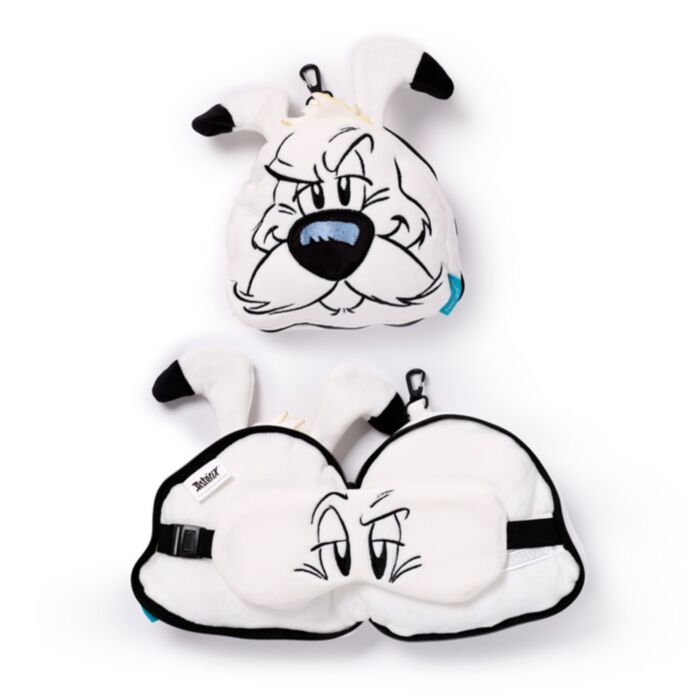 Relaxeazzz Asterix Reisekissen & Schlafmaske Plüsch - Idefix (Dogmatix)
