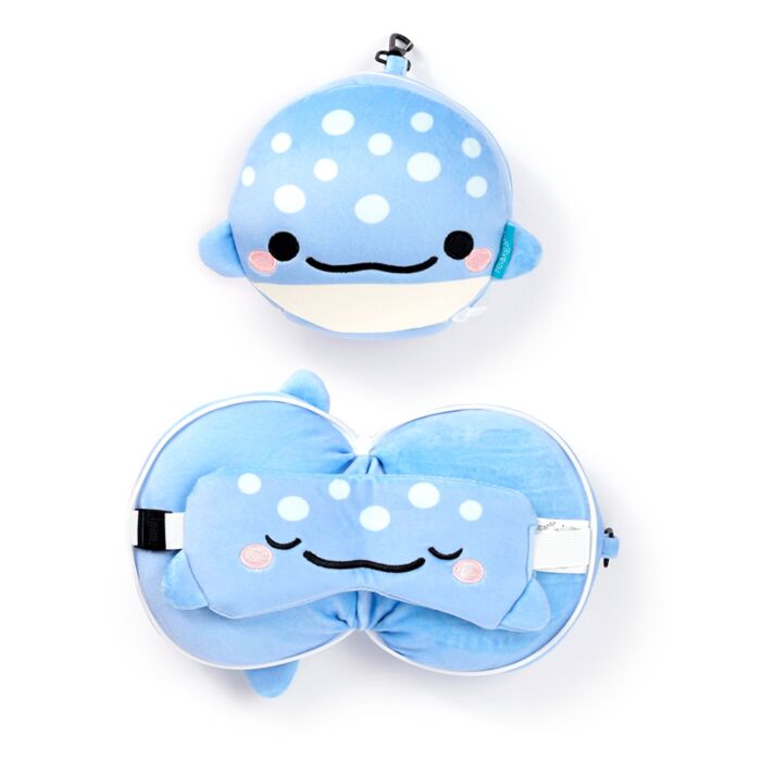 Relaxeazzz Adoramals Aoi the Whale Shark Walhai Reisekissen & Schlafmaske 