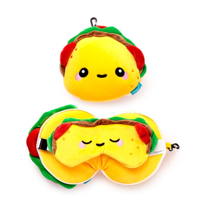 Relaxeazzz Foodiemals Frida the Taco Reisekissen & Schlafmaske
