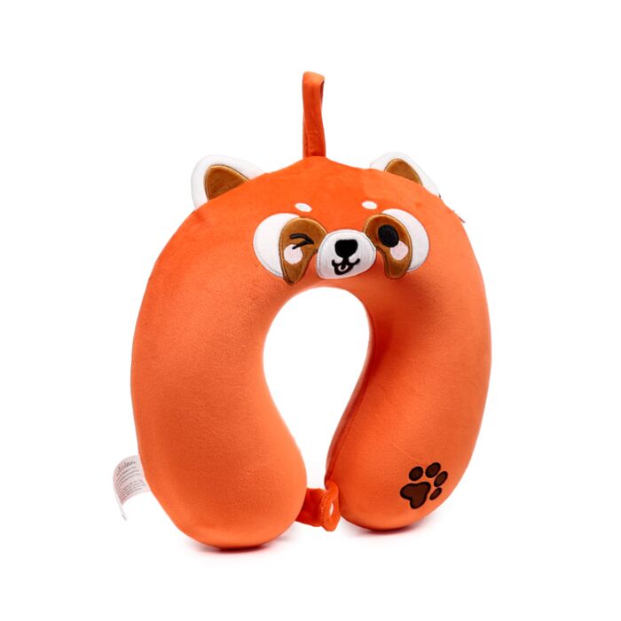 Relaxeazzz Adoramals Ru the Red Panda Katzenbär Plüsch Memoryschaum-Reisekissen