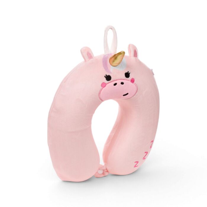 Relaxeazzz Adoracorns Bella the Unicorn Einhorn Kinder-Reisekissen aus Memory-Schaumstoff