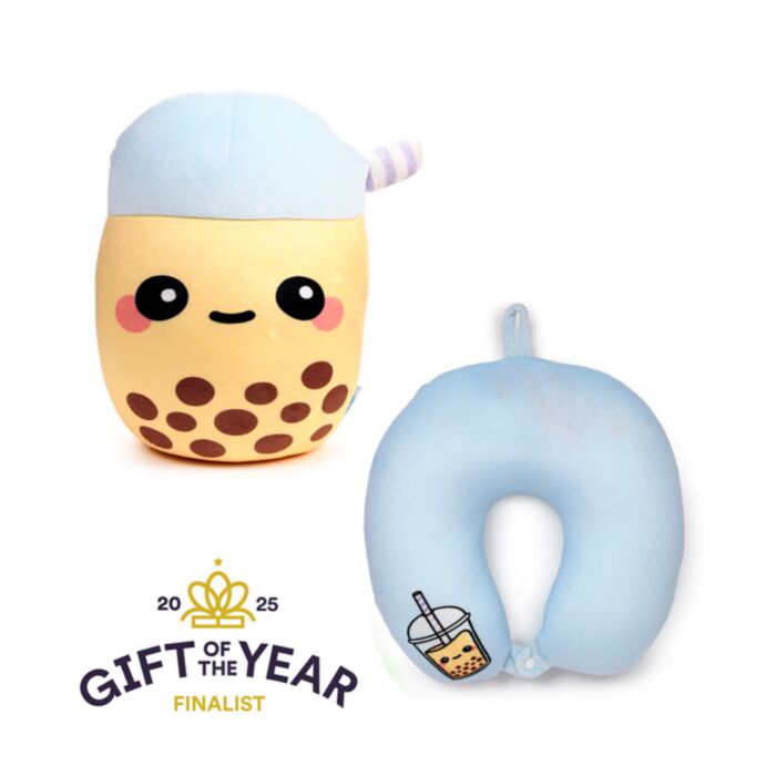 Swapseazzz Foodiemals Boba the Bubble Tea 2 in 1 Reisekissen & Plüschfigur