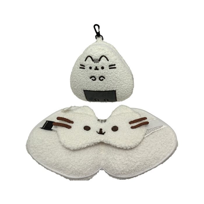 Relaxeazzz Pusheen Cat Katze Sushi-Club Reisekissen und Schlafmaske
