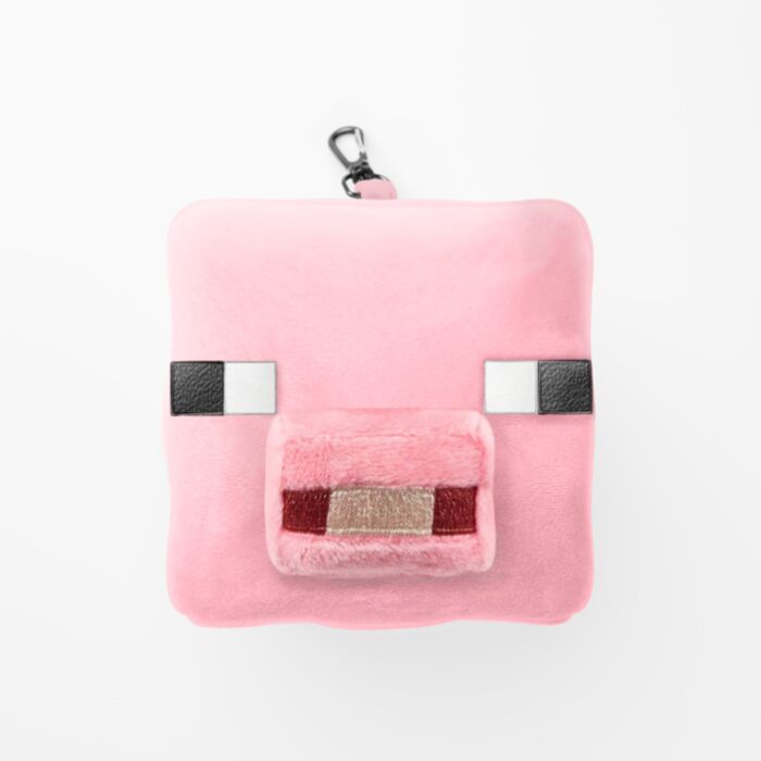 Relaxeazzz Minecraft Pig Plüsch Reisekissen & Schlafmaske