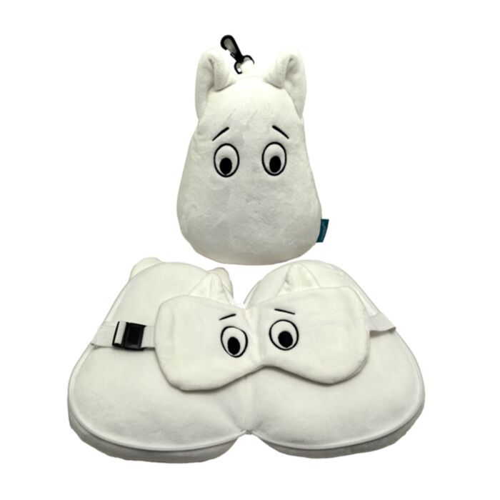 Relaxeazzz Moomin Plüsch Reisekissen & Schlafmaske