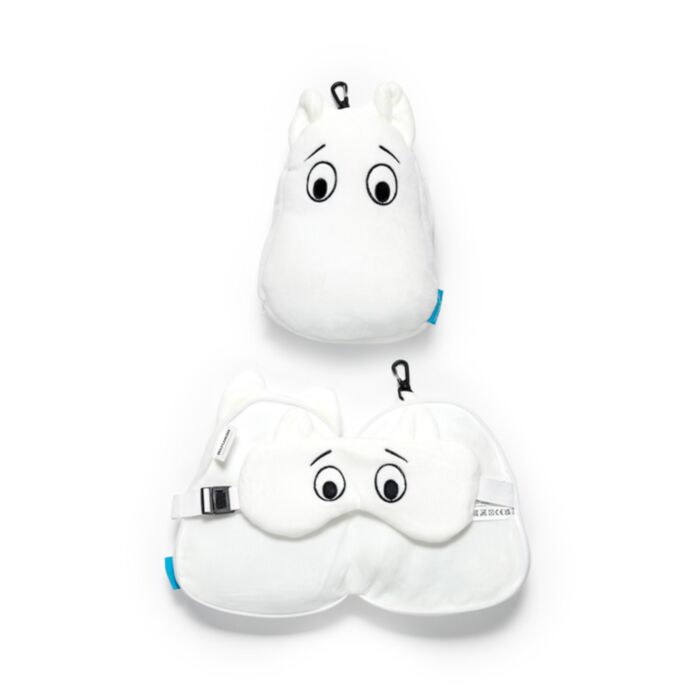 Relaxeazzz Moomin Plüsch Reisekissen & Schlafmaske