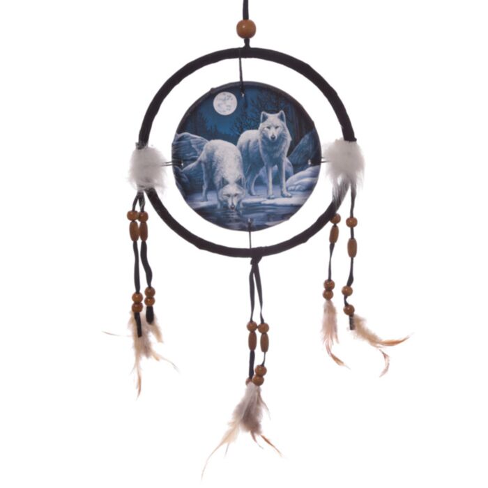 Lisa Parker Wintergefährten Wolf Traumfänger 16cm
