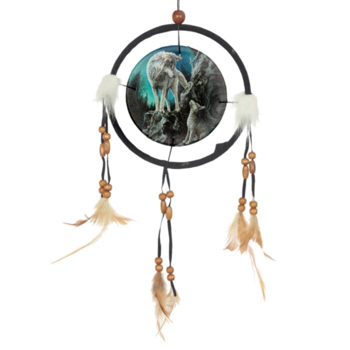 Lisa Parker Erziehung Wolf Traumfänger 16cm