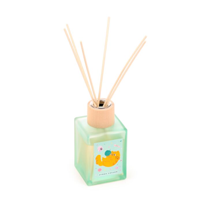 Beans & Co. Katzen Frische Baumwolle Duftöl-Diffusor mit Stäbchen 100ml