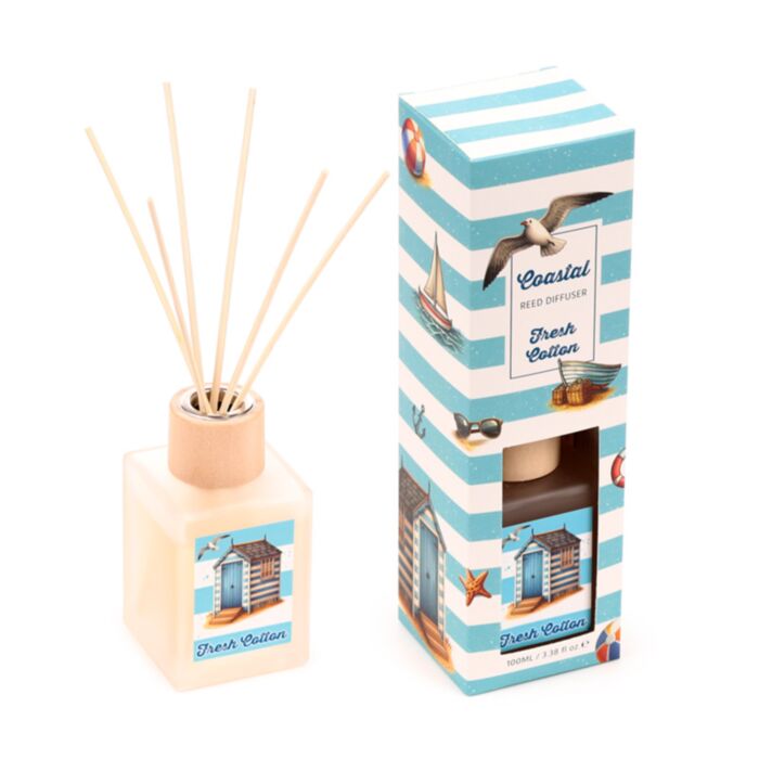 Coastal Strand Küste Frische Baumwolle Duftöl-Diffusor mit Stäbchen 100ml