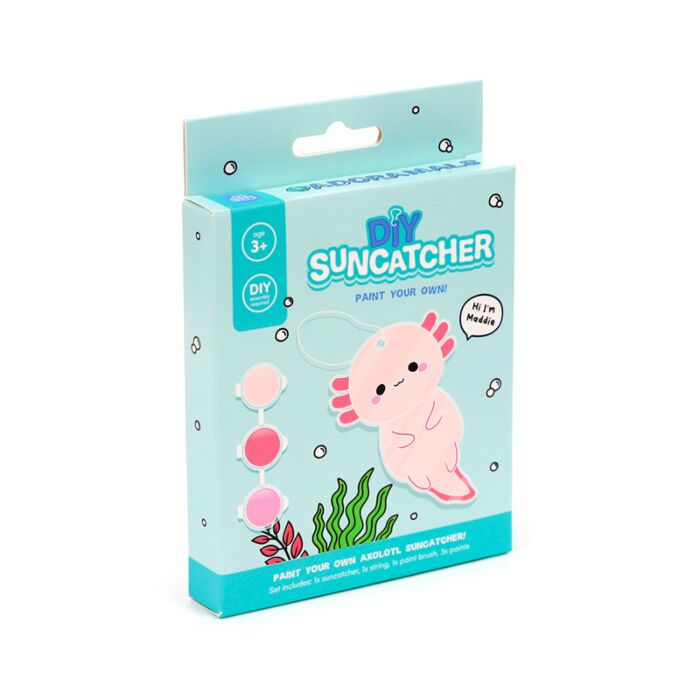 Adoramals Maddie the Axolotl DIY Bemale dein eigenes Fensterbild