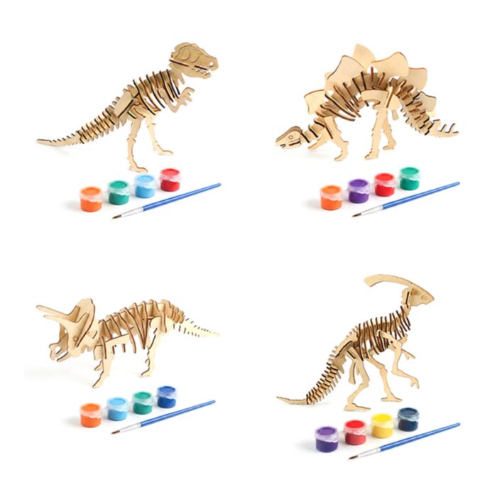 Dinosauria Skelett Bemale deinen eigenes 3D Puzzle
