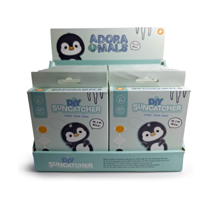 Adoramals Ocean Nico der Pinguin Bemale dein eigenes Fensterbild 