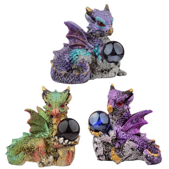 Elements Drache mit Kristallkugel