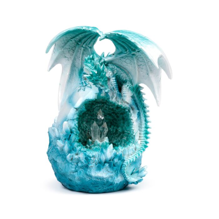 Dark Legends Eisdrache auf Kristallhöhle LED-Dekoration