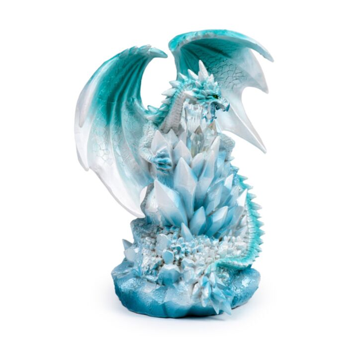 Dark Legends Drache mit Kristallquarz LED-Dekoration