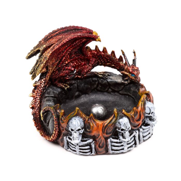 Dark Legends Drache im Feuerring Räucherstäbchenhalter