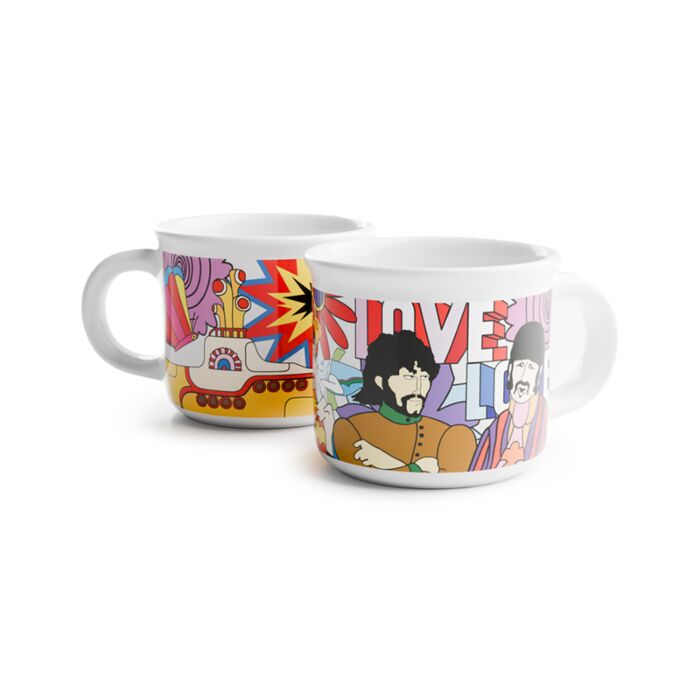 The Beatles Yellow Submarine Porzellan-Espressotassen 2er-Set 