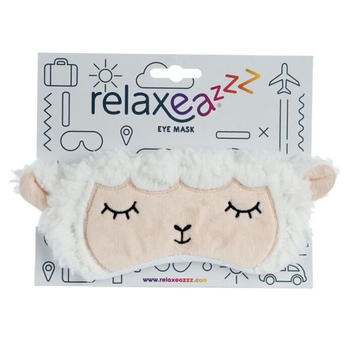 Relaxeazzz Schaf Plüsch Schlafmaske