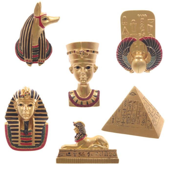 Ägypten Figurative Ägyptische Ikonen Magneten Gold