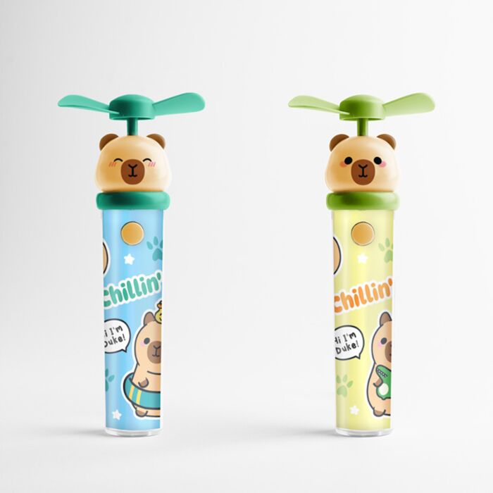 Adoramals Capybara Wasserschwein Wiederaufladbarer USB Mini -Ventilator