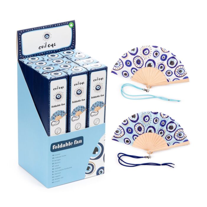 Böser Blick Faltbarer Handfächer 