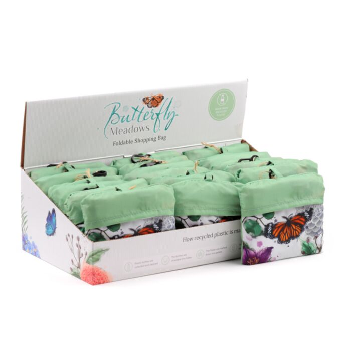 Butterfly Meadows Schmetterling Faltbare wiederverwendbare Einkaufstasche
